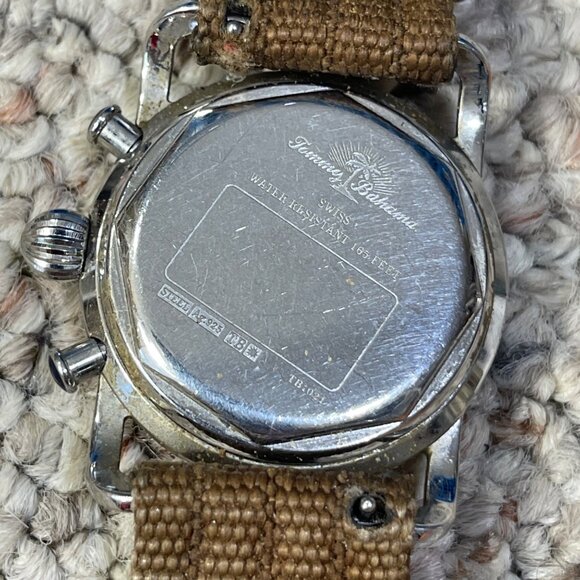 Tommy Bahama Men's Watch TB 1021 Sterling Swiss VTG 40mm (READ) - Picture 7 of 13